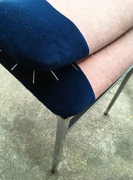 Chaise et coussin Bipolaire - Sonia Laudet, artiste textile mobilier à Bayonne, France