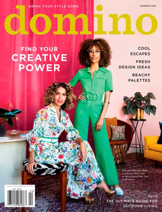 Parution dans le magazine américain Domino pour l'édition été 2018