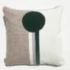 cushion vert blanc velours sonia laudet design décoration textile