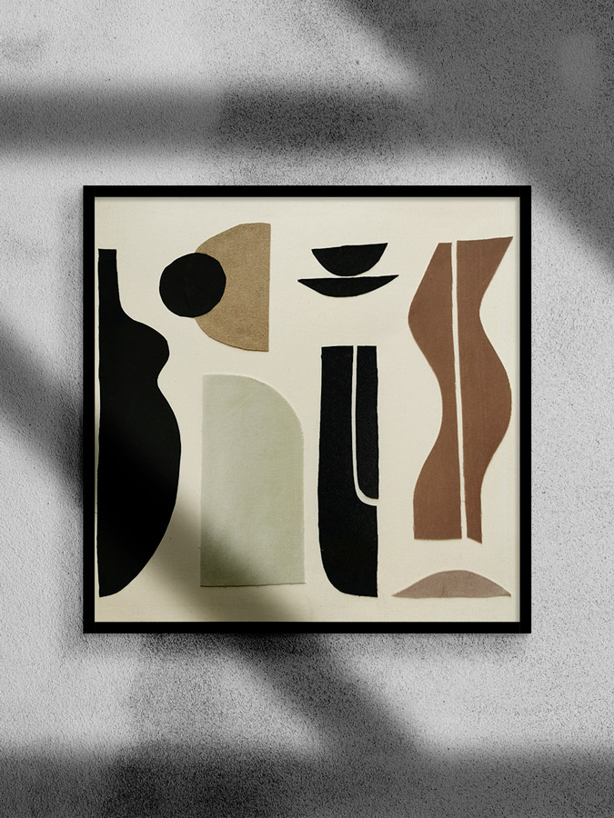 Sonia Laudet, art textile collage, collection La Nuit