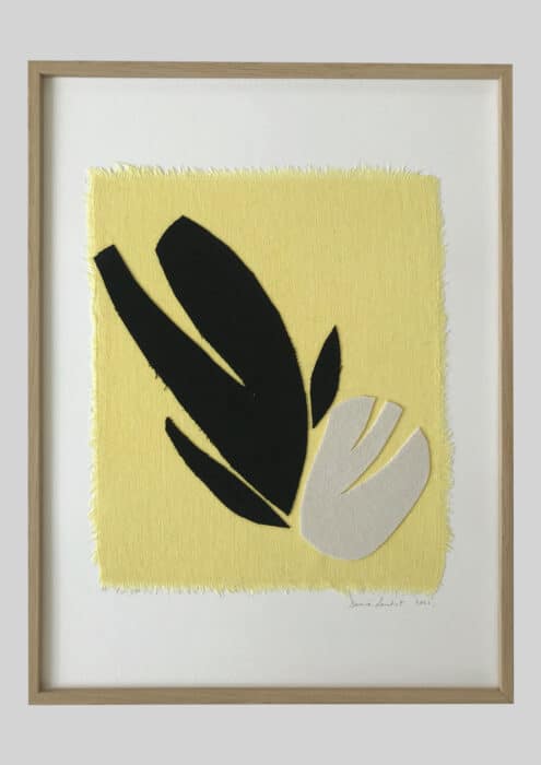 art collage sonia laudet yellow bird
