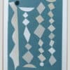 blue collage art textile sonia laudet